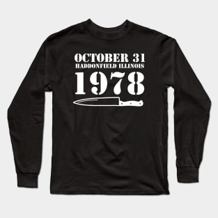 October 31 1978 Long Sleeve T-Shirt